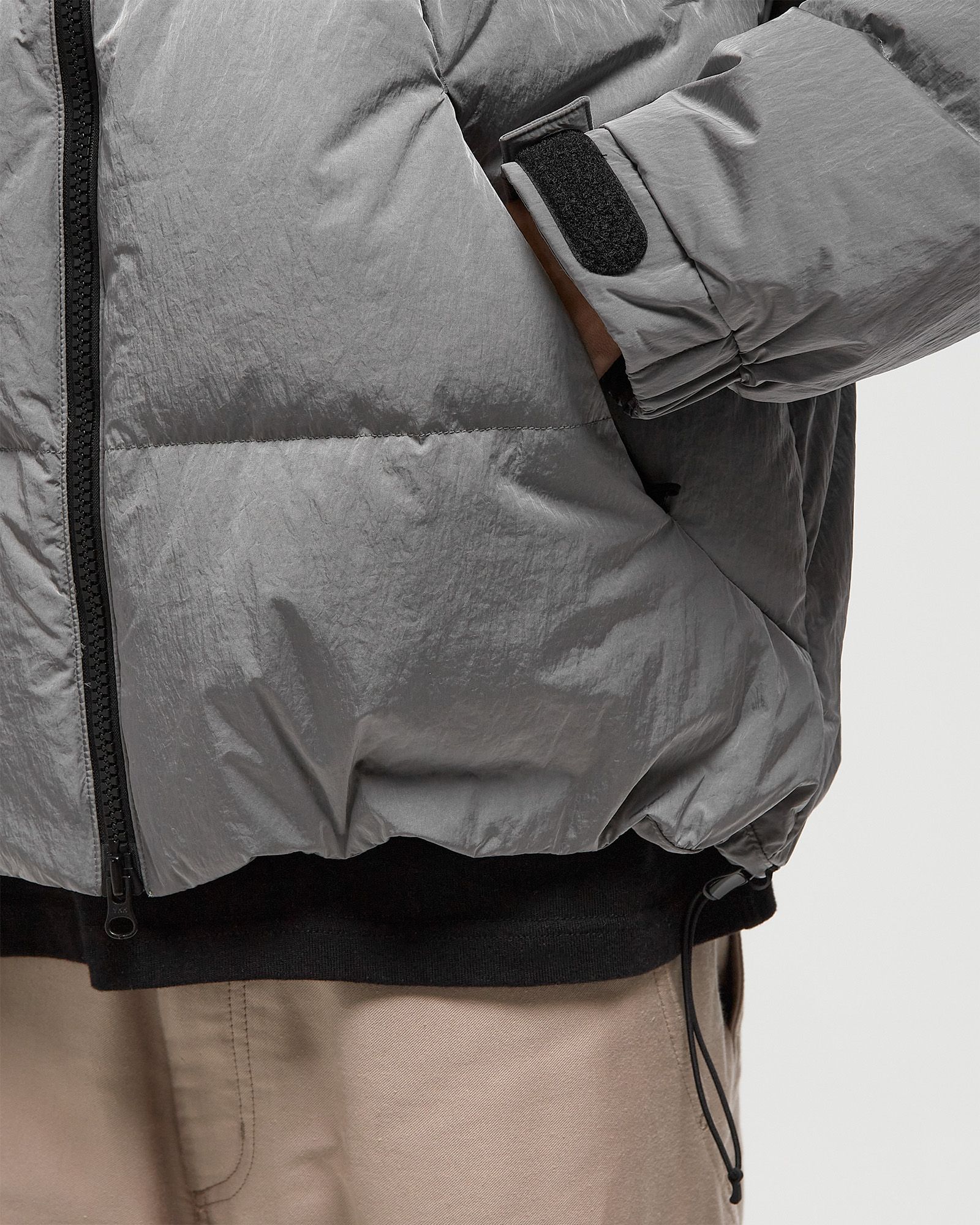 Dope Dyed Ripple Nylon Down Jacket