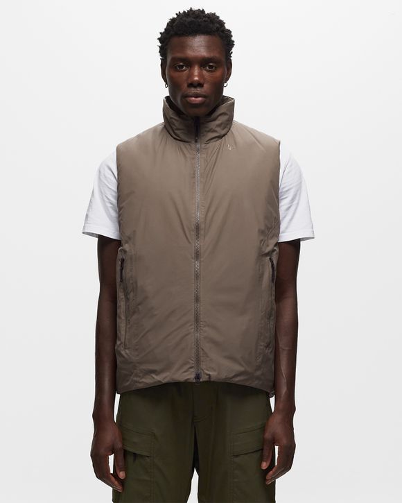 Goldwin GORE-TEX WINDSTOPPER Puffy Mil Vest Grey - TAUPE GRAY