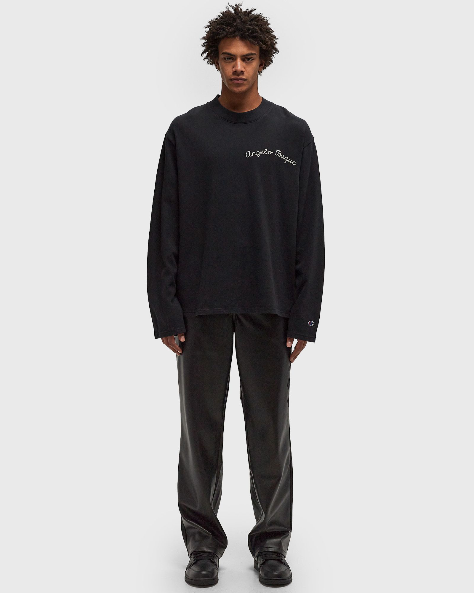 x Angelo Baque Mock Turtle Neck Long Sleeves Tee