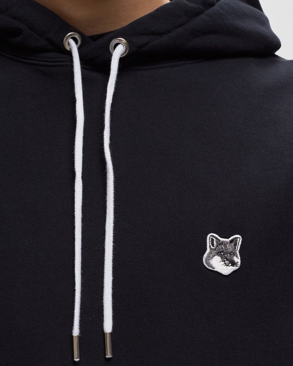 Maison Kitsune GREY FOX HEAD PATCH CLASSIC HOODIE Black - BLACK