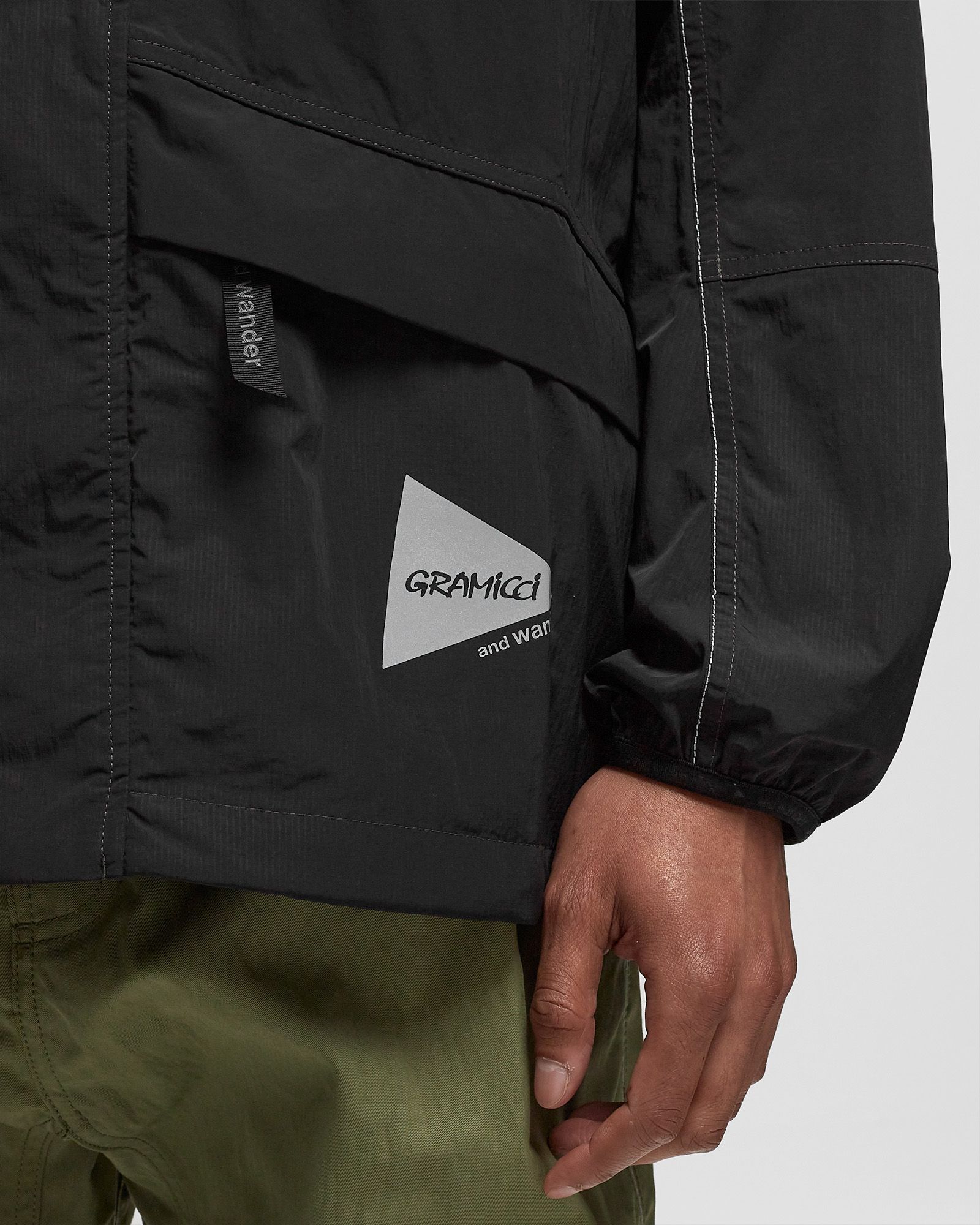 x AND WANDER PATCHWORK WIND HOODIE