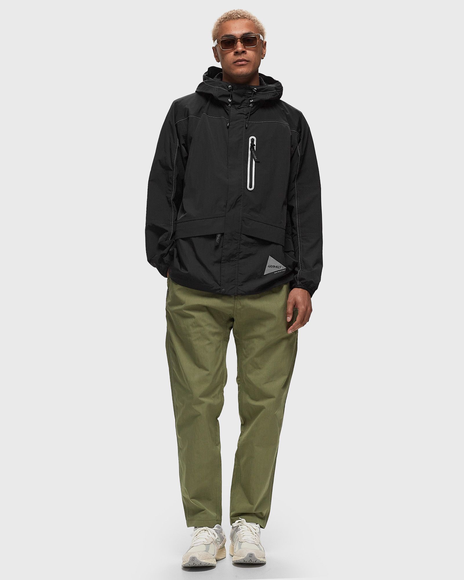 x AND WANDER PATCHWORK WIND HOODIE