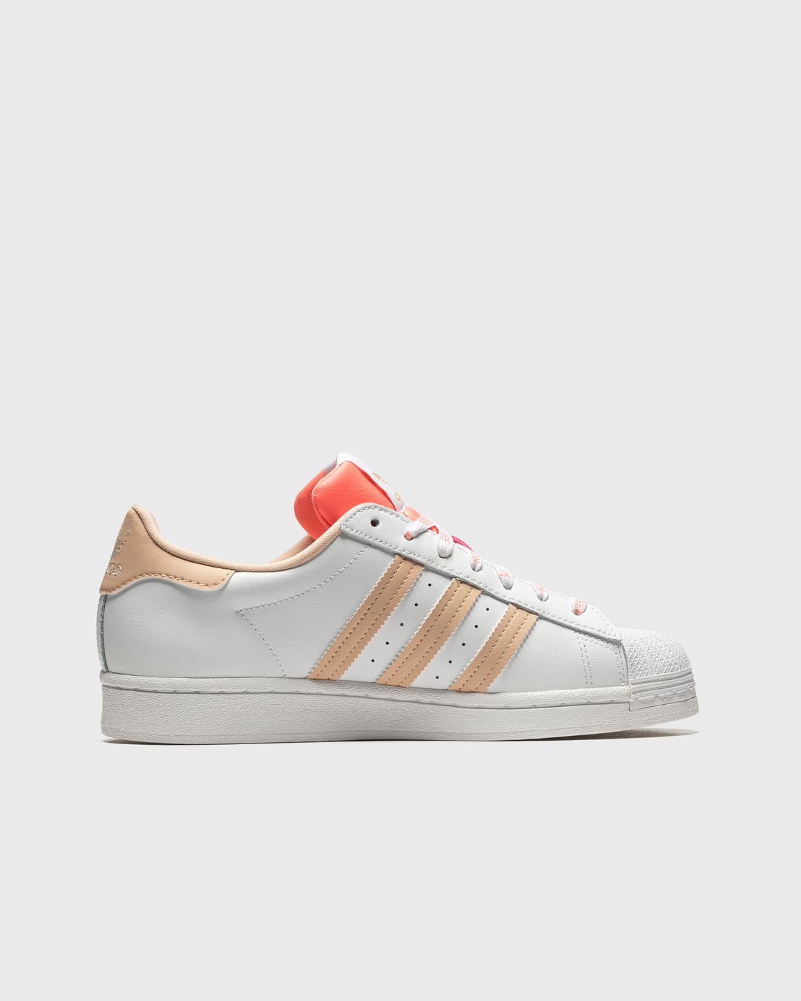Adidas superstar peach and white deals