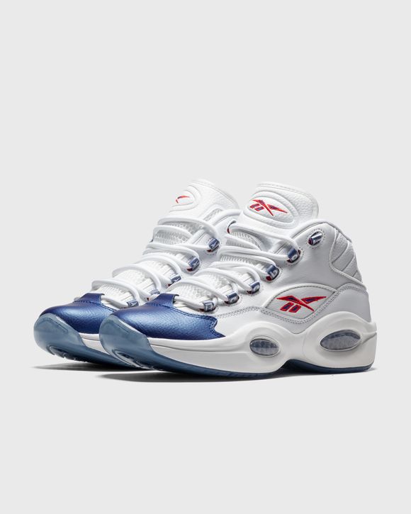 Reebok question mid blue and clearance white