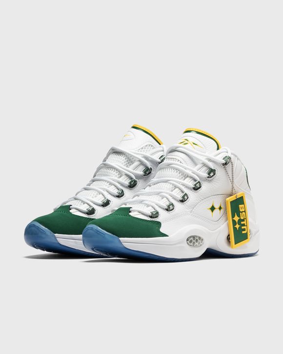 Reebok question best sale green and white