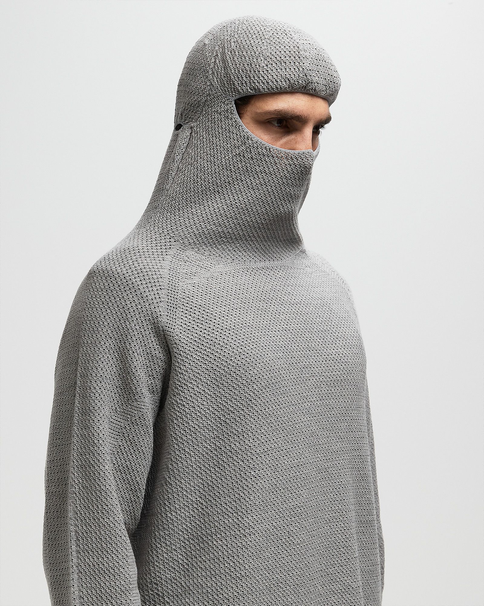 Goldwin 0 Perforated Wholegarment Knit Top Grey | BSTN Store