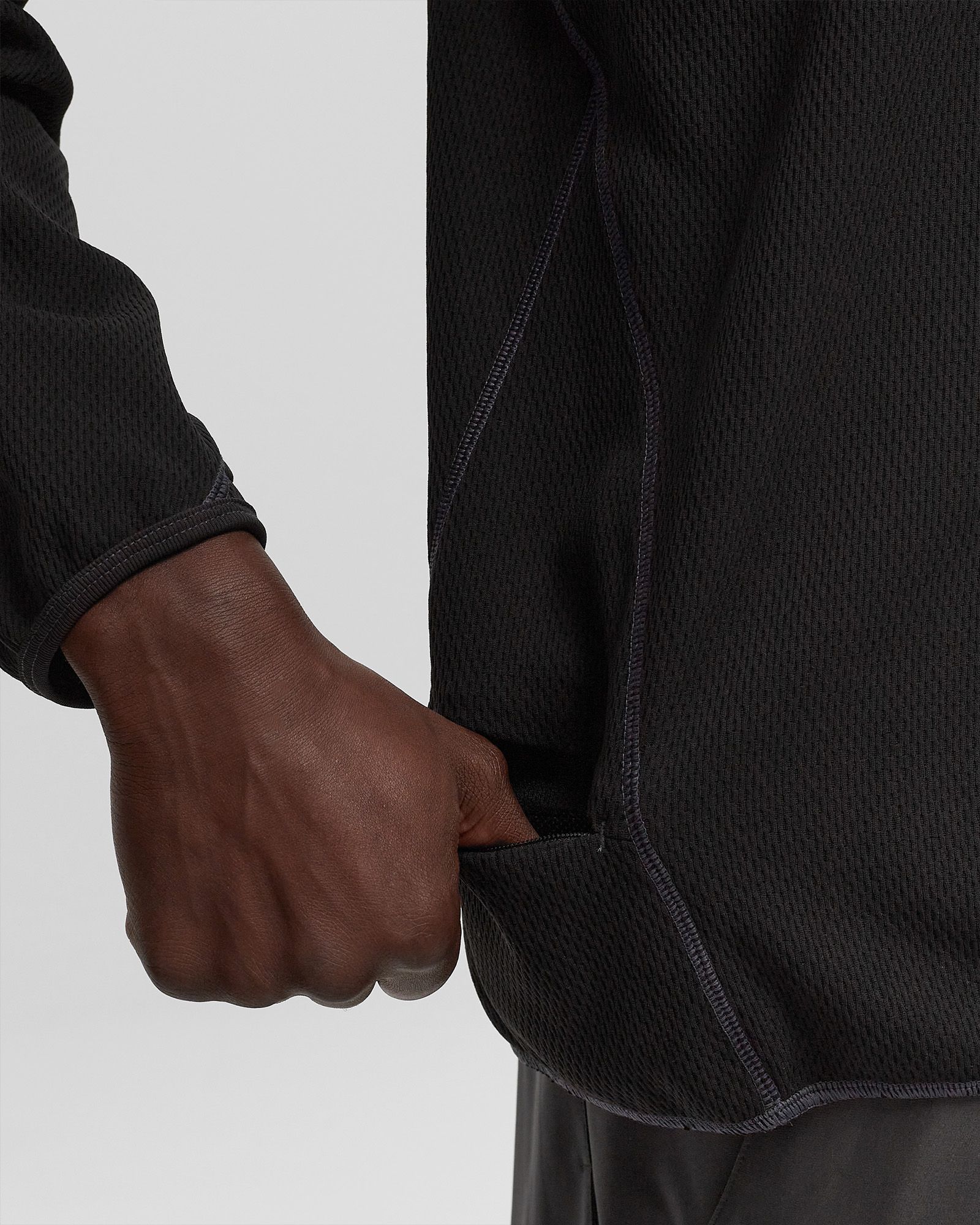 Helicoid Sleeve Waffle Top