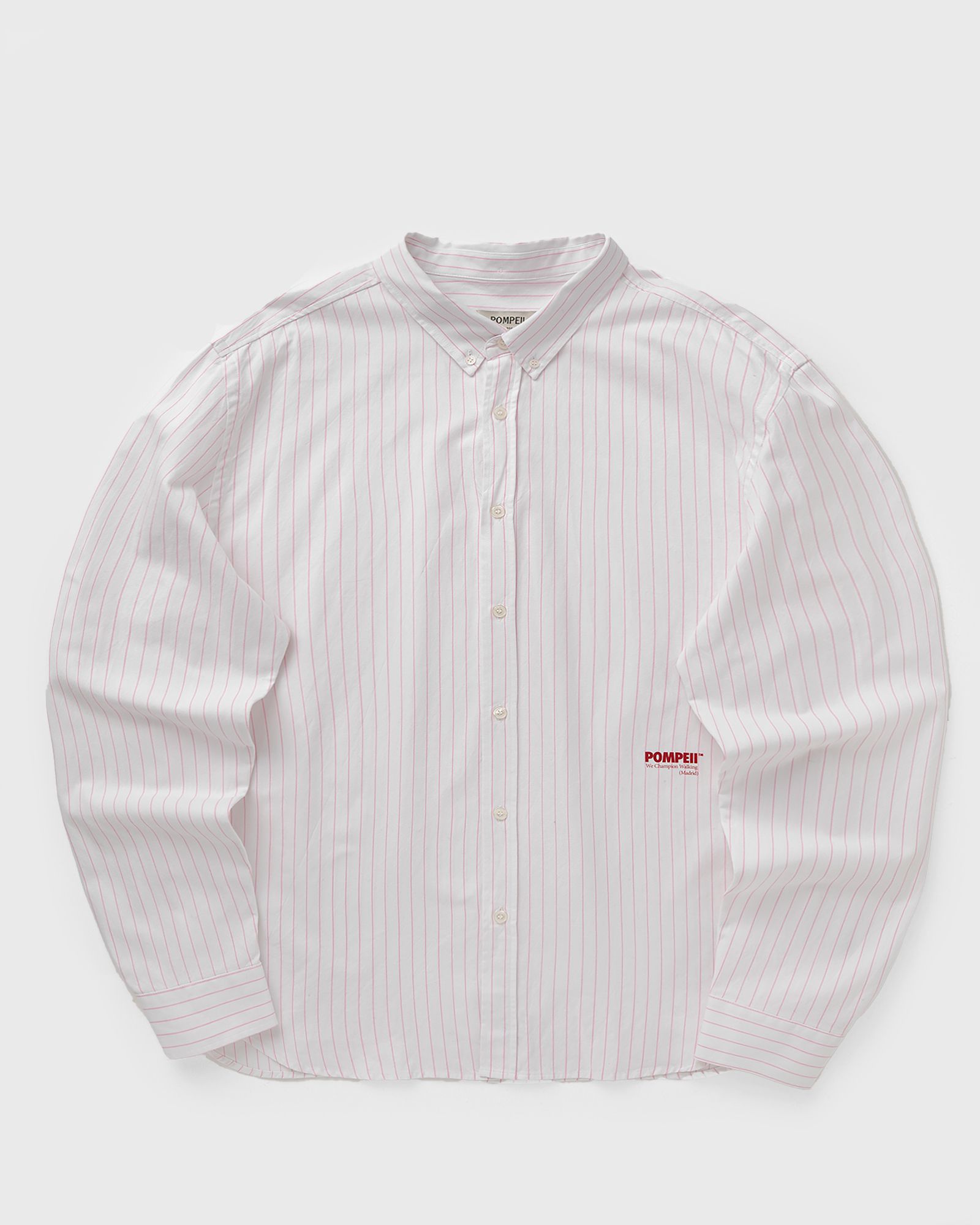 POMPEII PINK THIN STRIPE OXFORD SHIRT