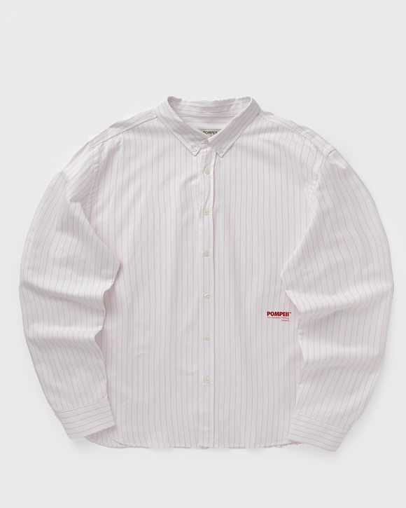 POMPEII PINK THIN STRIPE OXFORD SHIRT
