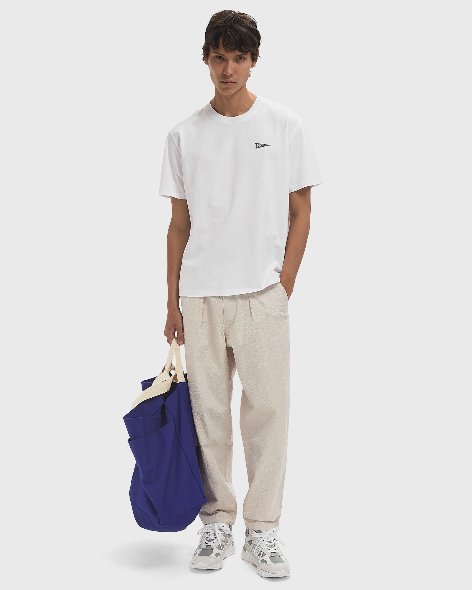 LOOSE STONE SEERSUCKER TROUSER