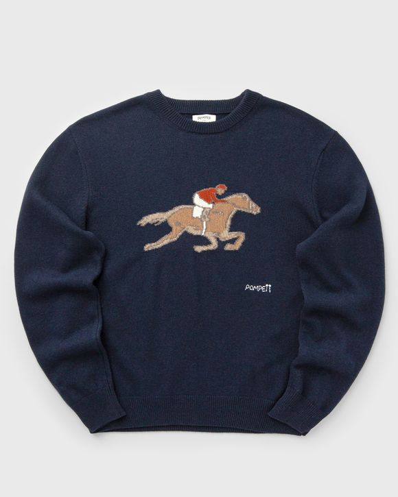 EQUESTRIAN NAVY KNIT SWEATER