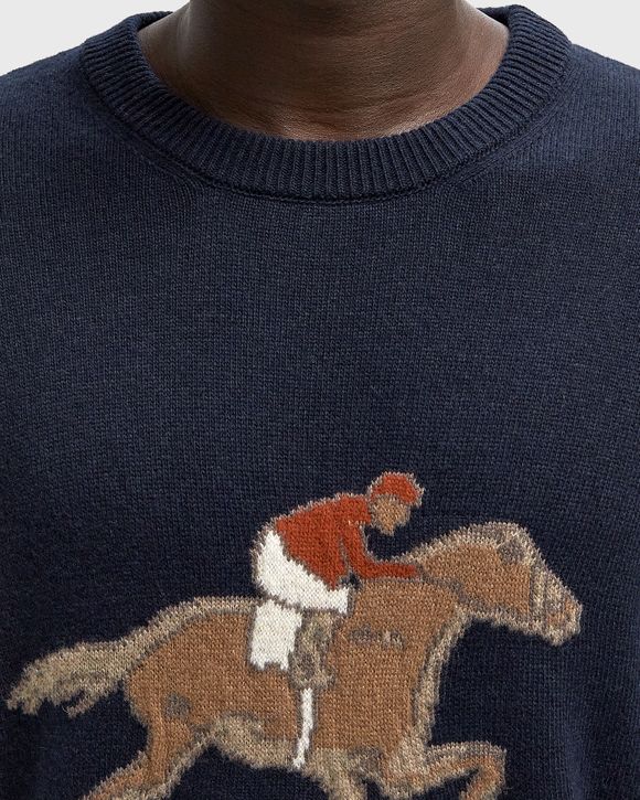EQUESTRIAN NAVY KNIT SWEATER