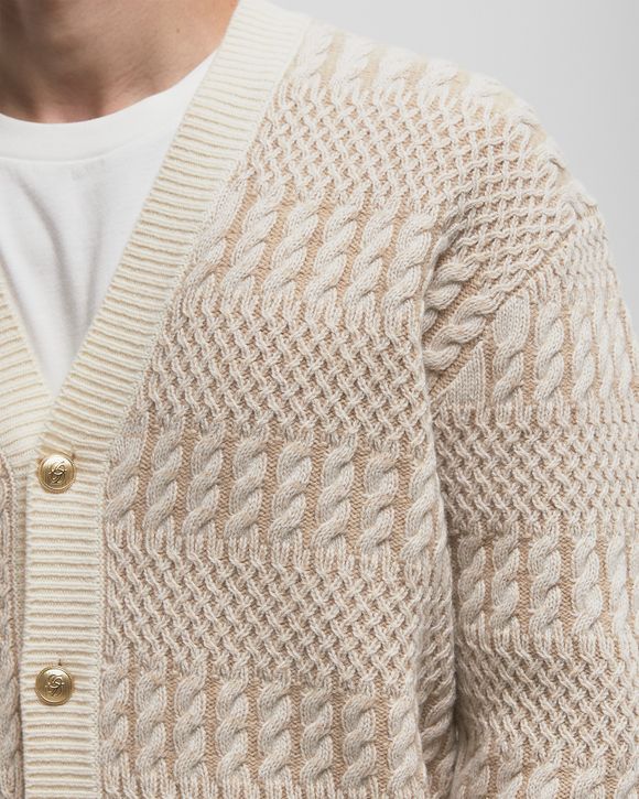 Le Cardigan Torsades Bicolore