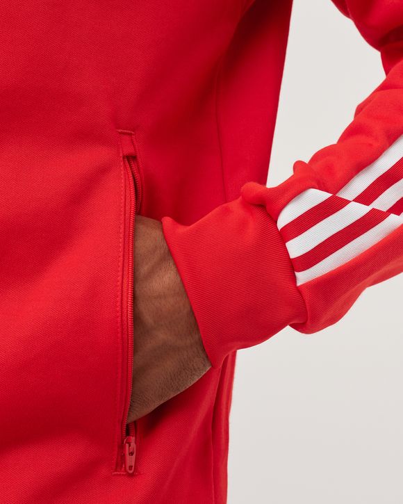 Adidas ADICOLOR CLASSICS BECKENBAUER PRIMEBLUE ORIGINALS TRACK JACKET Red |  BSTN Store