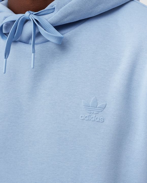 Adidas trefoil hoodie clear blue best sale