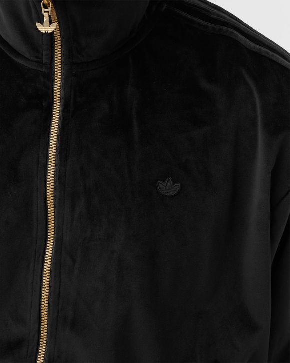 Adidas ADICOLOR VELOUR TRACK JACKET Black - BLACK