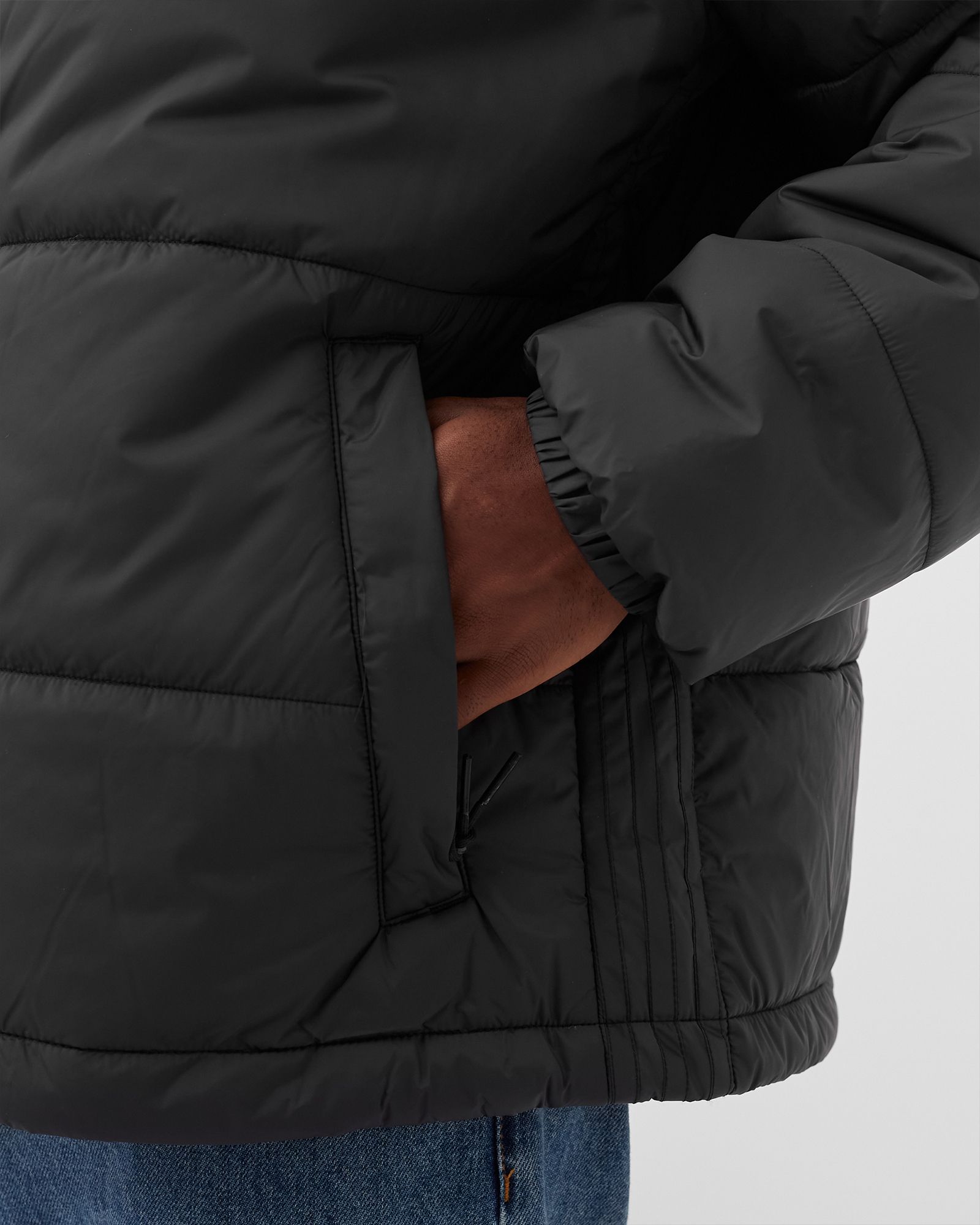PADDED STAND-UP COLLAR PUFFER JACKET