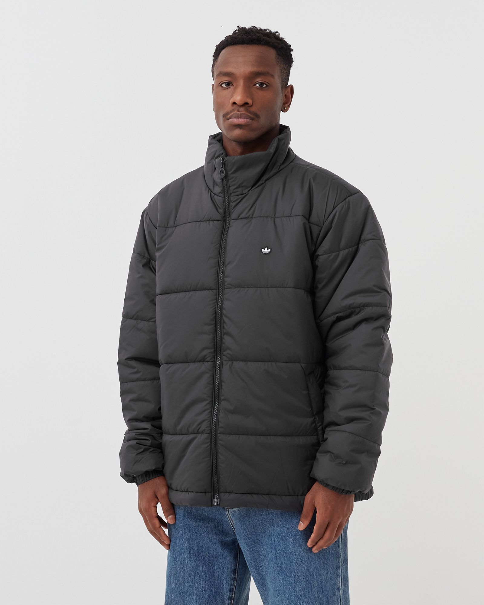 PADDED STAND-UP COLLAR PUFFER JACKET