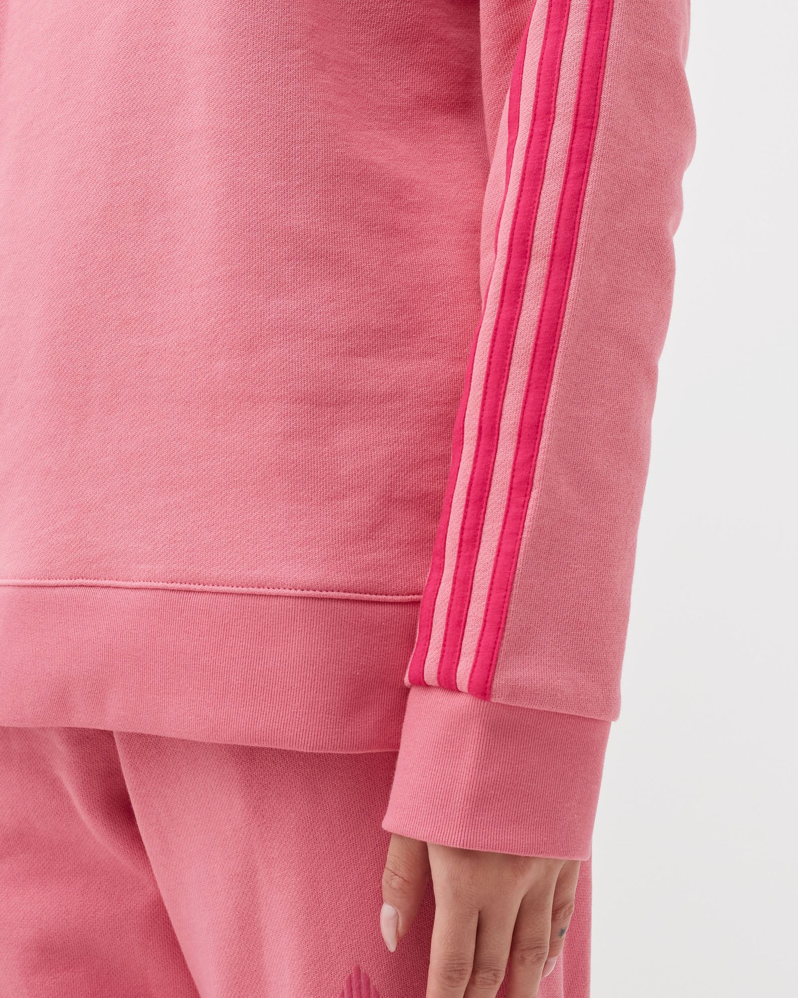 WMNS SPORTY CUT LINE COLORED 3-STRIPES SWEATSHIRT