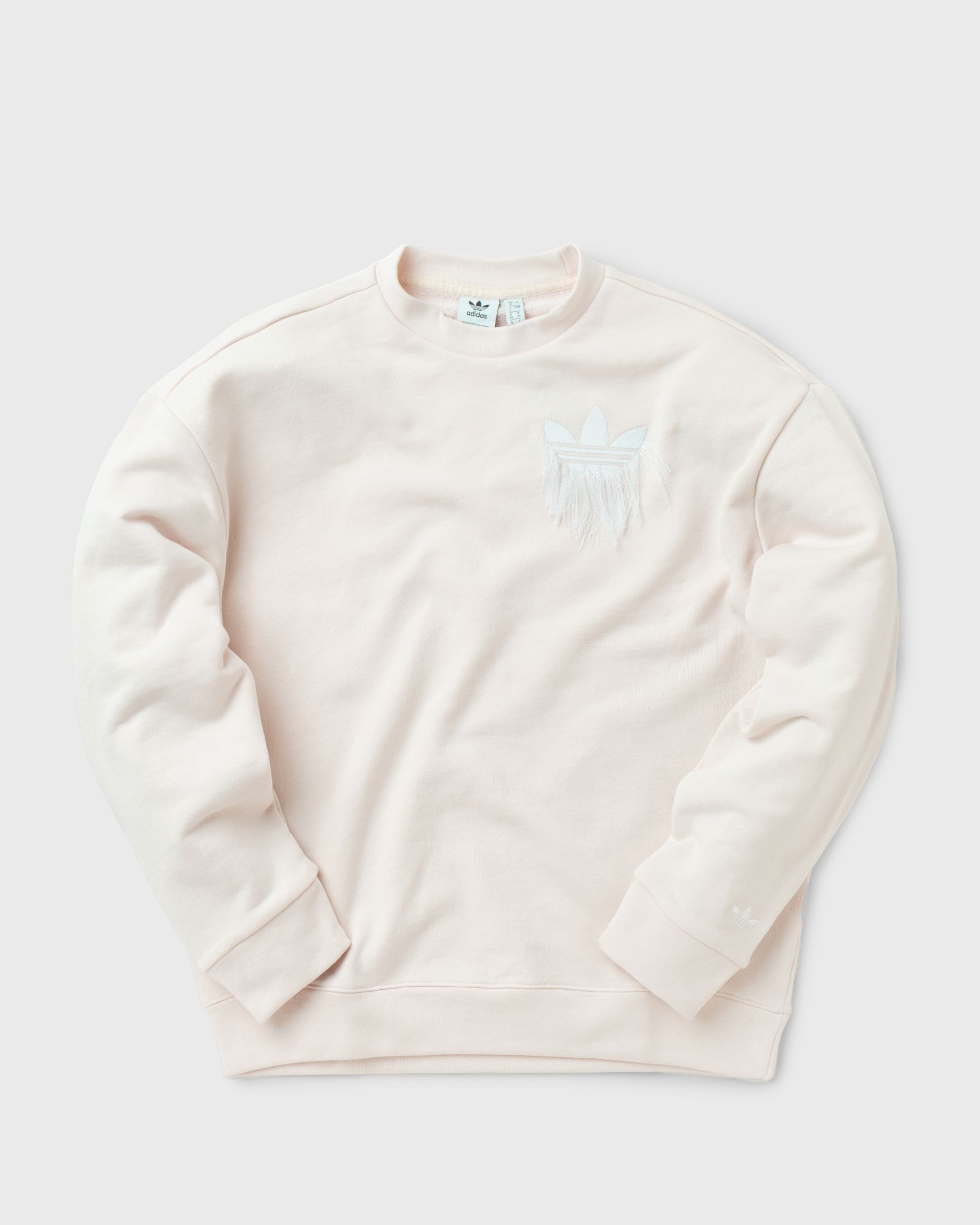 WMNS TREFOIL FRINGE EMBROIDERY SWEATSHIRT