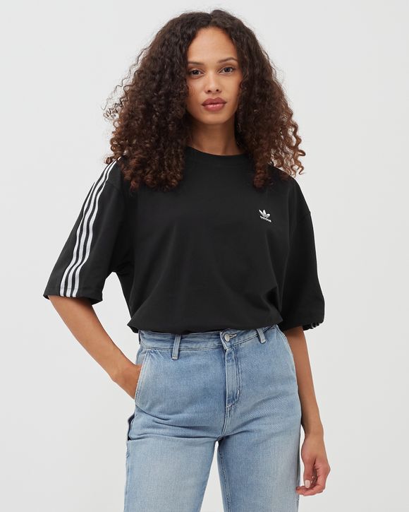 Adidas WMNS ADICOLOR CLASSICS SATIN TAPE Tee Black BSTN Store