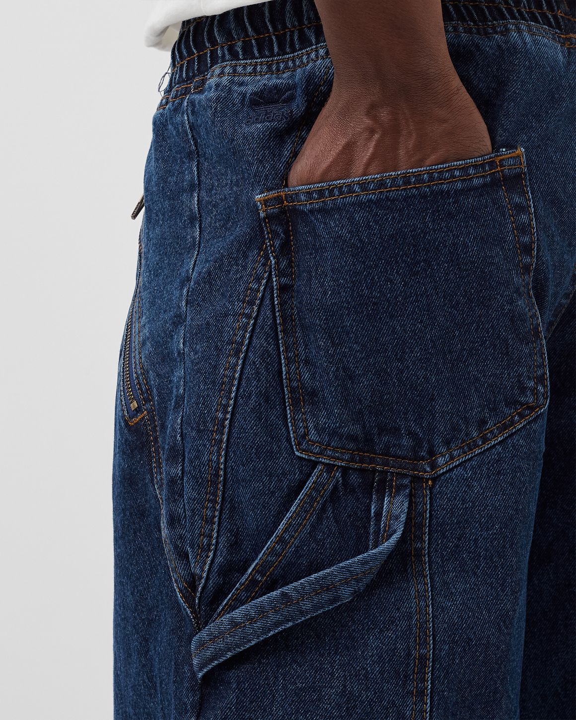 ☆adidas☆ Premium Essential Denim Balloon Pants Ivory IW574 adidas Premium Essentials Denim Balloon Pants - White