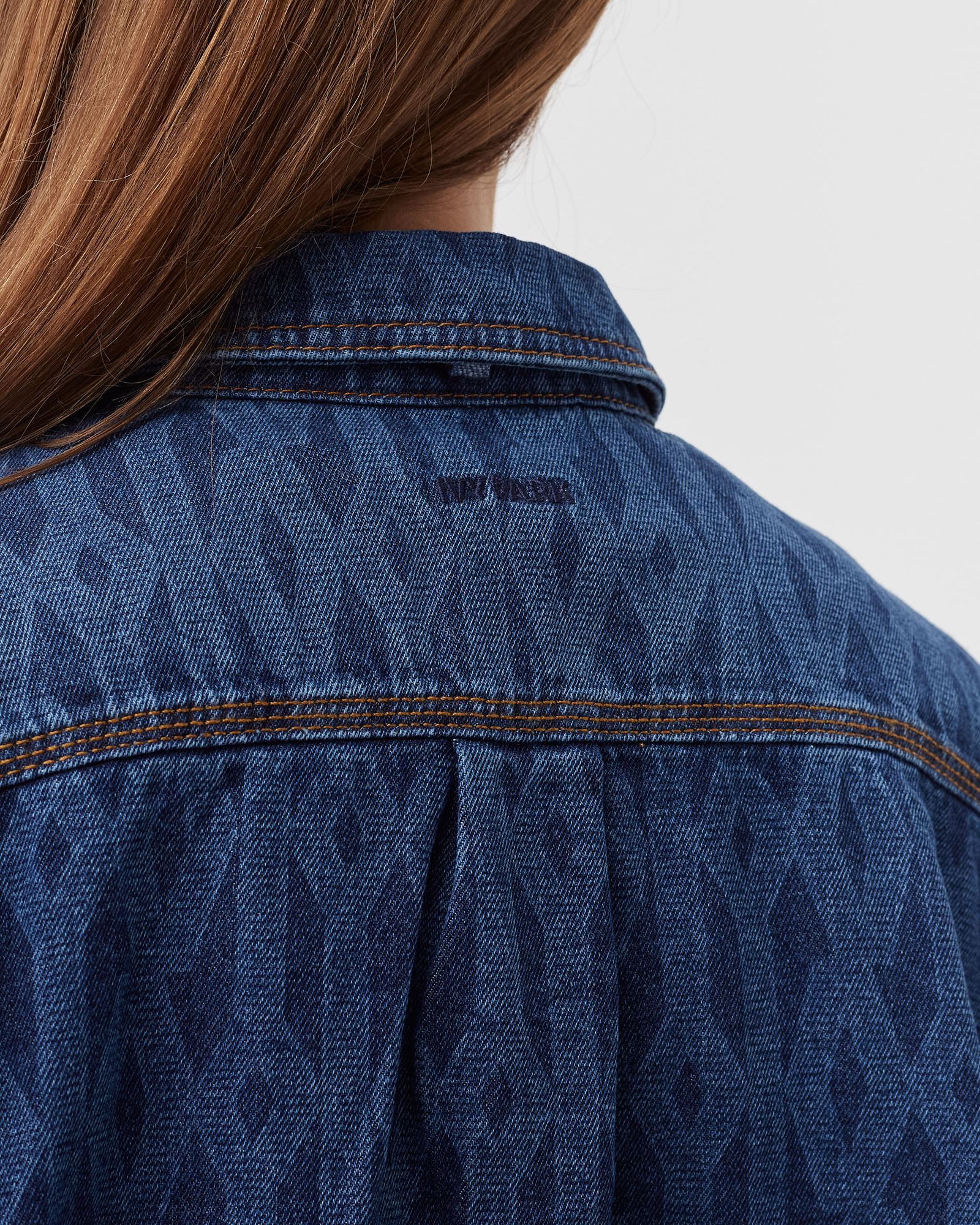 ADIDAS X Ivy Park Monogram Denim Shirt
