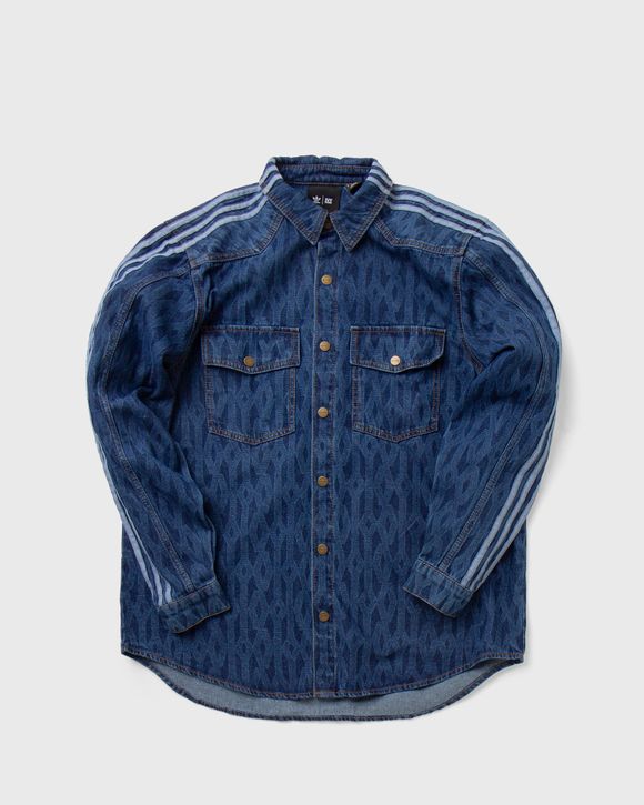 Adidas ADIDAS X Ivy Park Monogram Denim Shirt Blue - DARK DENIM