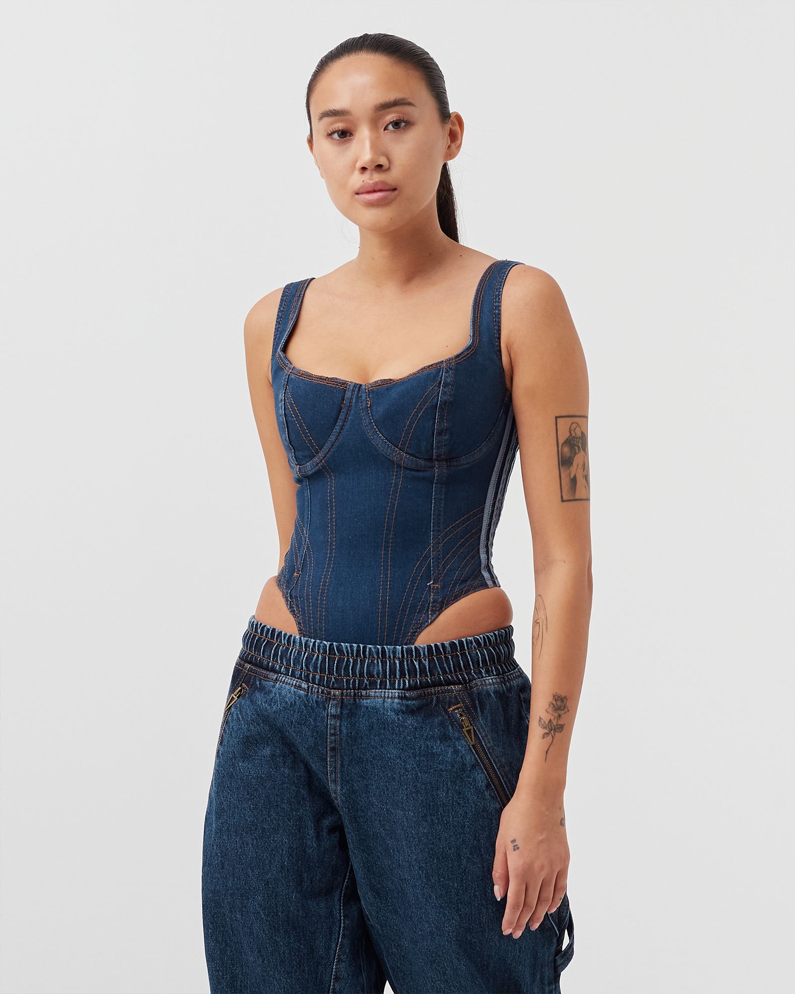 WMNS Adidas x Ivy Park Denim Bodysuit