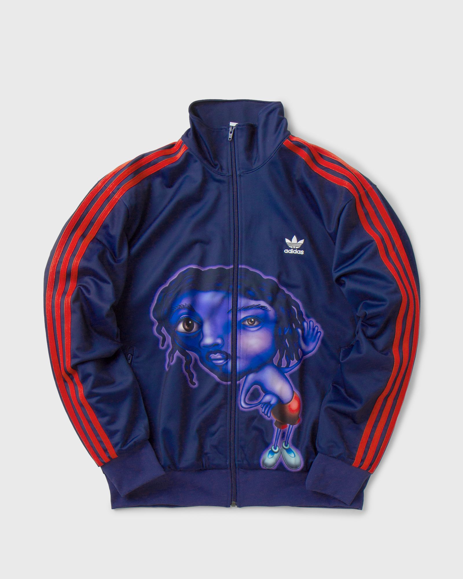 adidas Kerwin Frost ナイロンジャケット XL 黒/青 adidas Kerwin Frost ナイロンジャケット XL 黒/青