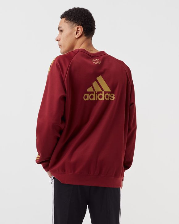 adidas Arsenal Teamgeist Crew Sweatshirt - Burgundy