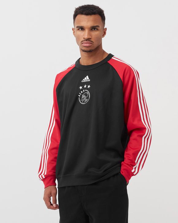 Adidas AJAX AMSTERDAM TEAMGEIST CREW SWEATSHIRT Black - BLACK