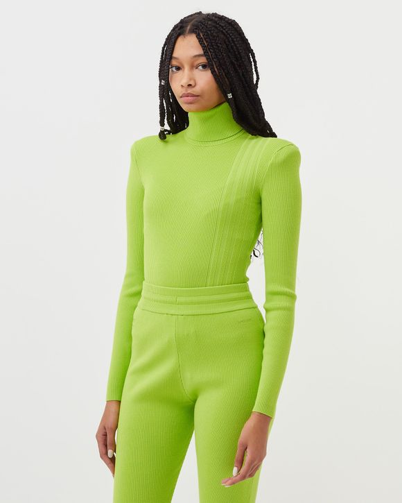 Turtleneck Rib Knit Bodysuit