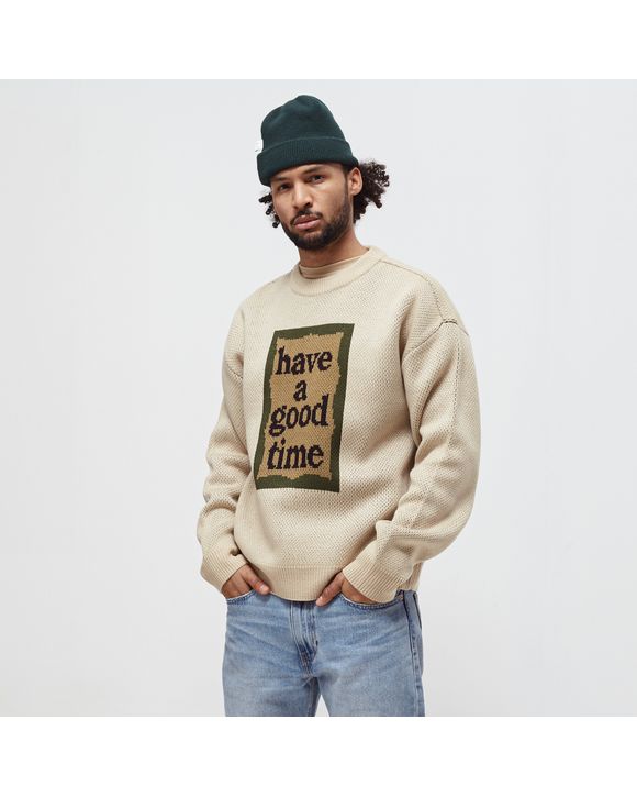 【HAVE A GOOD TIME 】Arm Frame Crew Have A Good Time - Arm Military Frame Long Sleeve T-Shirt