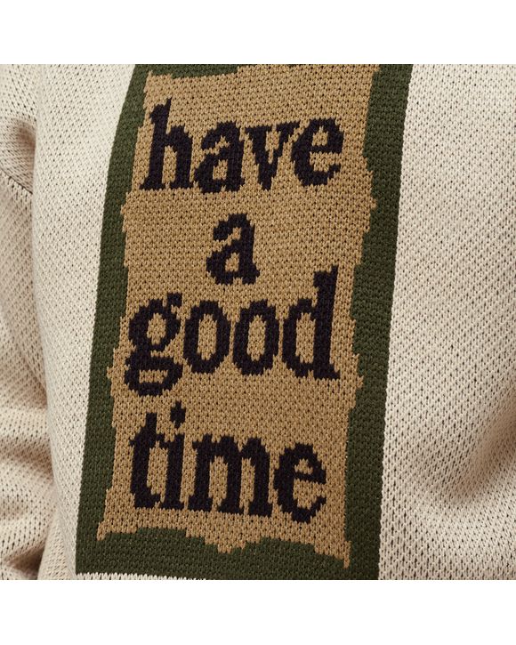 【HAVE A GOOD TIME 】Frame Crew Have A Good Time - Blue Frame Crewneck Sweatshirt | HBX