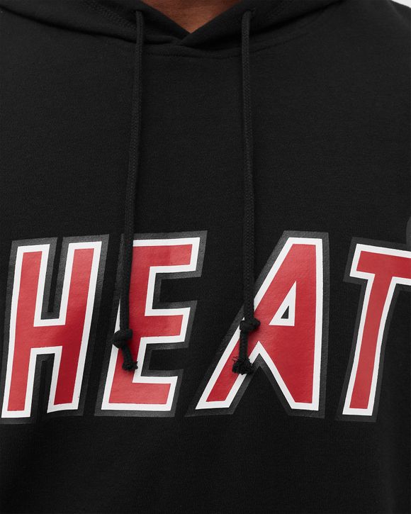 Men's Mitchell & Ness Red/Black Miami Heat Head Coach Pullover Hoodie