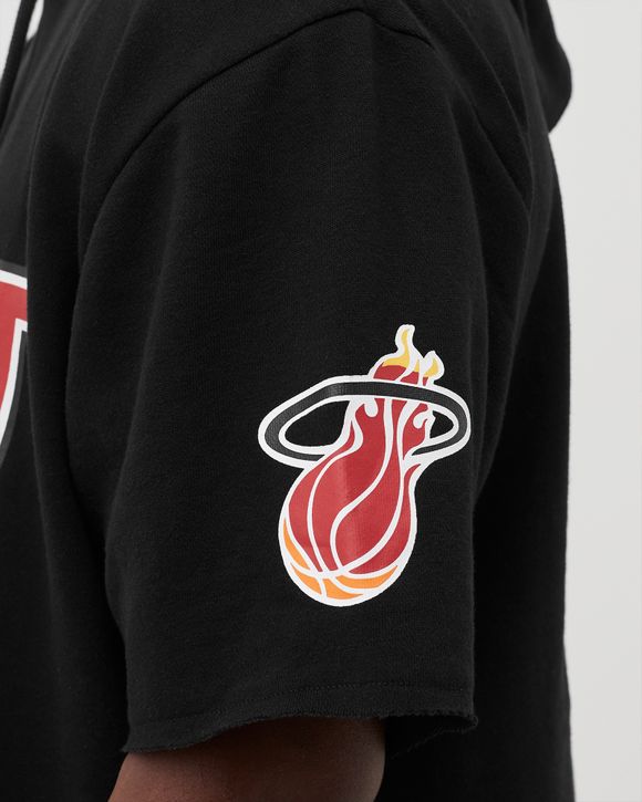 Men's Mitchell & Ness Red/Black Miami Heat Head Coach Pullover Hoodie