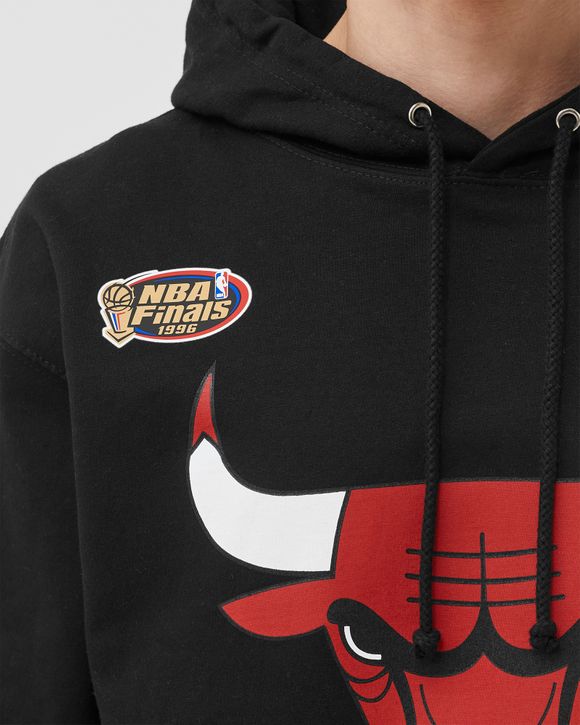 Mitchell&Ness◆NBA Chicago Bulls Logo Hoody Mitchell & Ness NBA Chicago Bulls Champ City Red Black