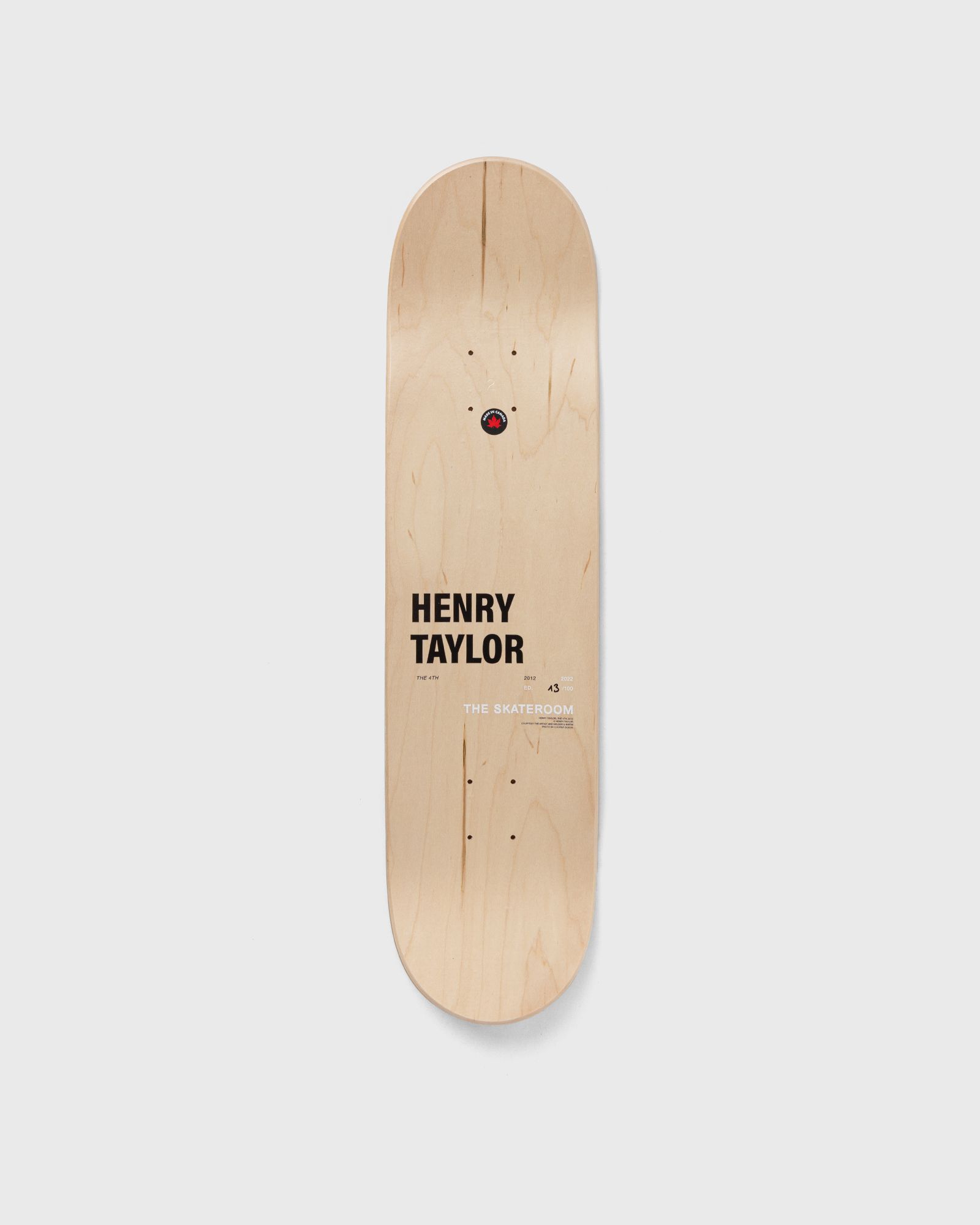 Limited Edition - Henry Taylor The 4th Deck