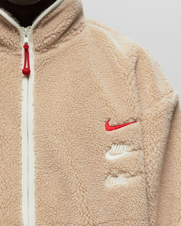 Nike Sportswear 'LNY' High-Pile Fleece Jacket Beige