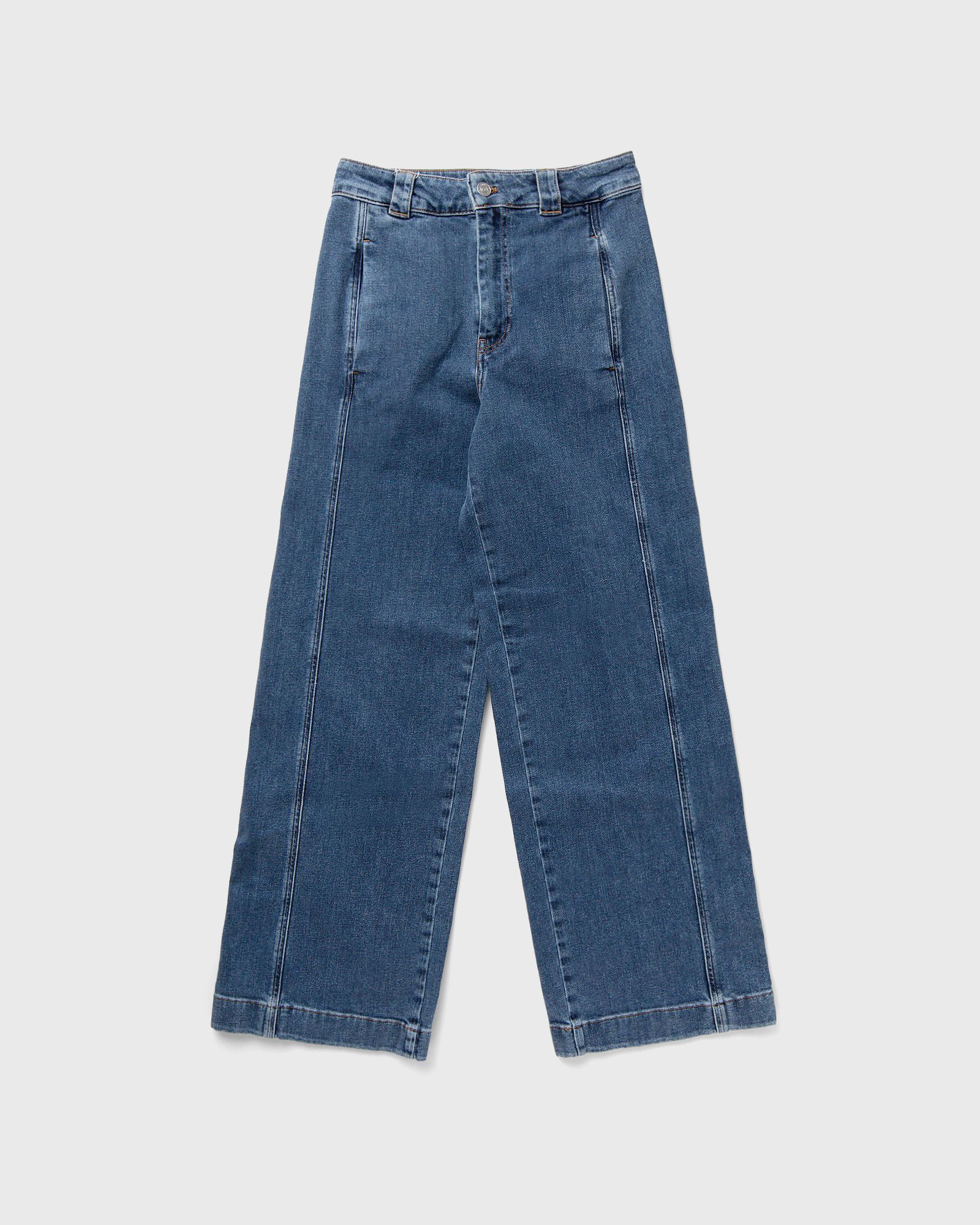 HIGH WAIST WIDE LEG STRETCH DENIM JEANS