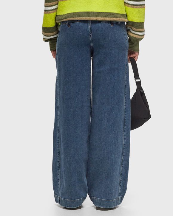 HIGH WAIST WIDE LEG STRETCH DENIM JEANS