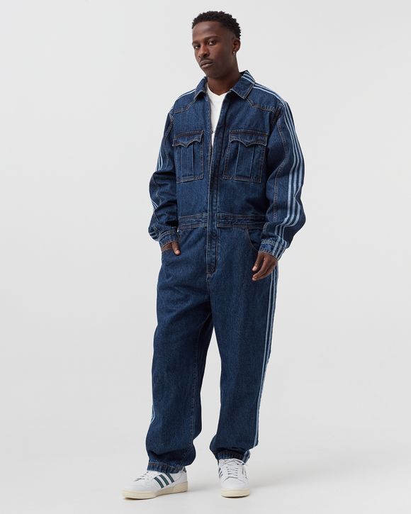 Adidas Adidas x Ivy Park Denim Snap Boiler Suit Blue - DARK DENIM