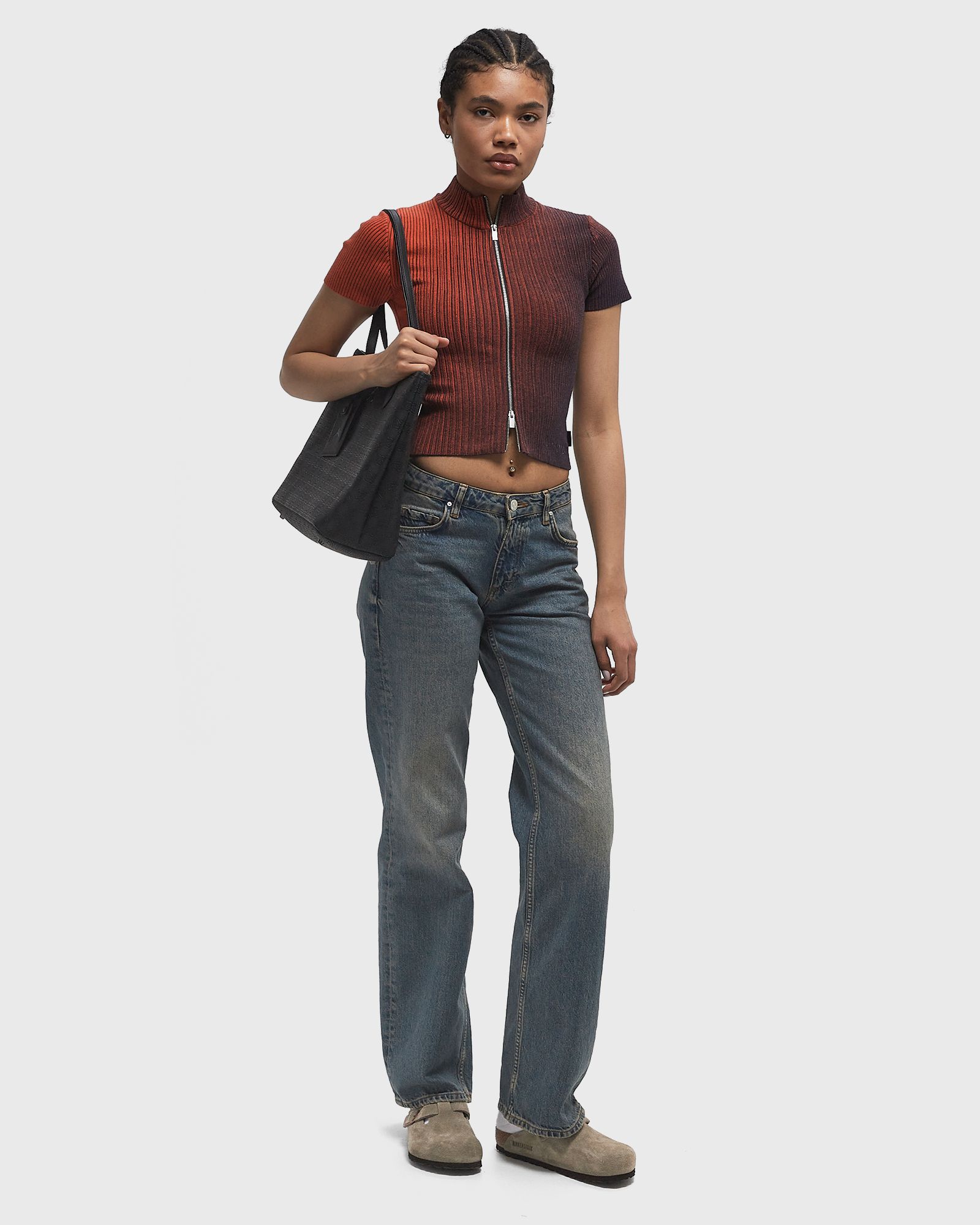 WMNS Air Jordan Zippered Knit Top