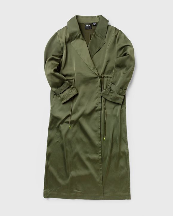 Adidas WMNS ADIDAS X IVY PARK LONG SATIN COAT Green | BSTN Store