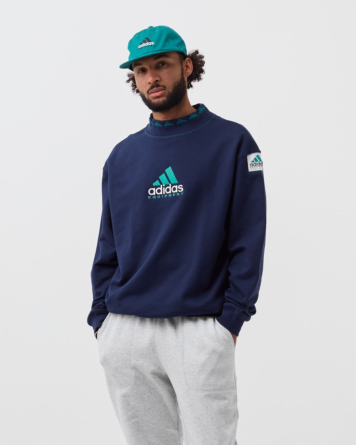 Adidas EQT CREWNECK SWEATSHIRT Blue BSTN Store