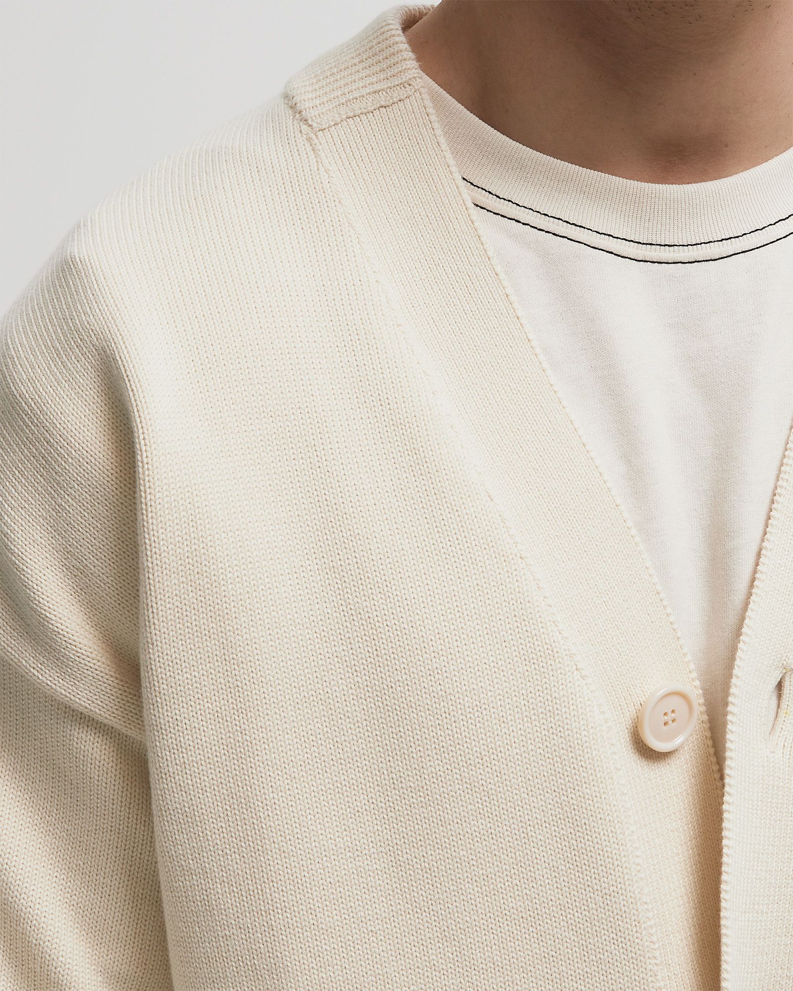 AMI EMBROIDERED CARDIGAN