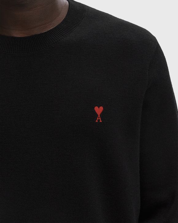 ★AMI PARIS★AMI de Coeur Embroidery Crewneck Sweater★ Night Blue Ami De Coeur Embroidery Crew Neck Sweater | AMI PARIS