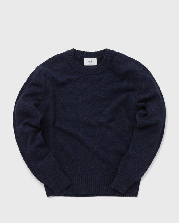 AMI Paris TONAL AMI DE COEUR CREWNECK SWEATER Blue | BSTN Store