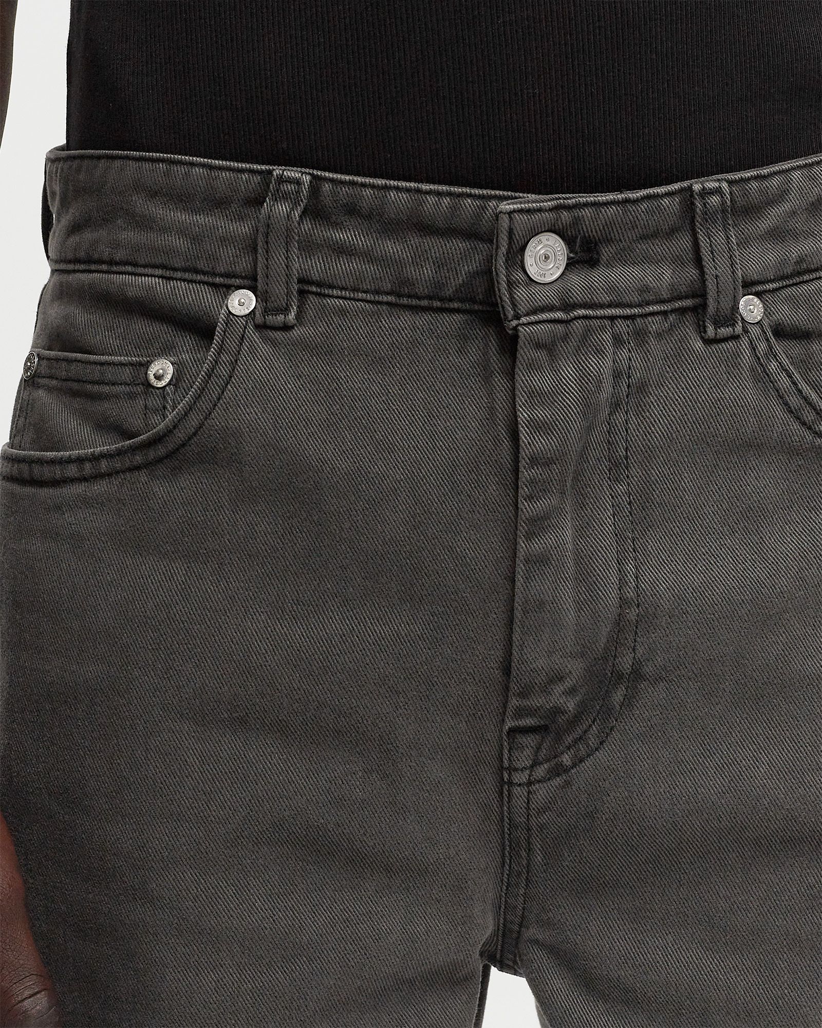 STRAIGHT LEG COTTON DENIM JEANS